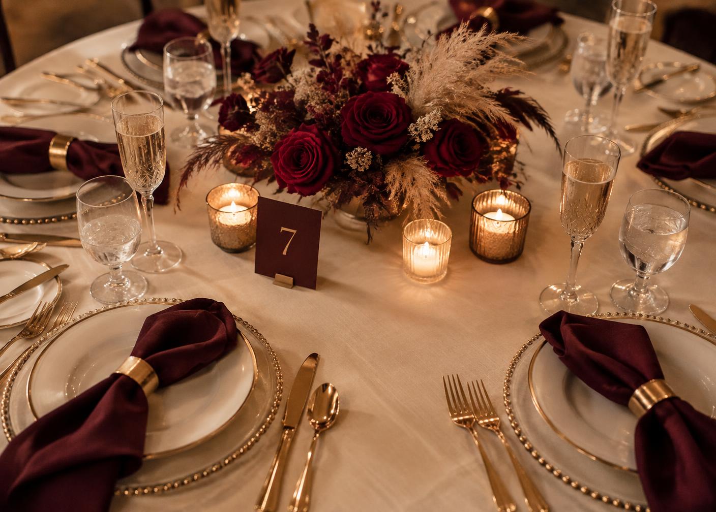 Sketch of the guest table setting